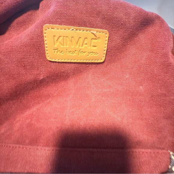 Red Backpack with Patterned Accents - Picture 7 of 7